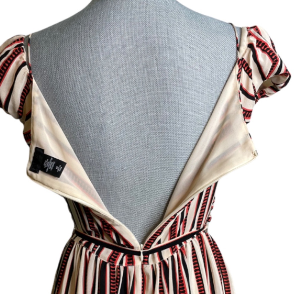 ANNA SUI ~ SILK STRIPED DRESS - Picture 5 of 10